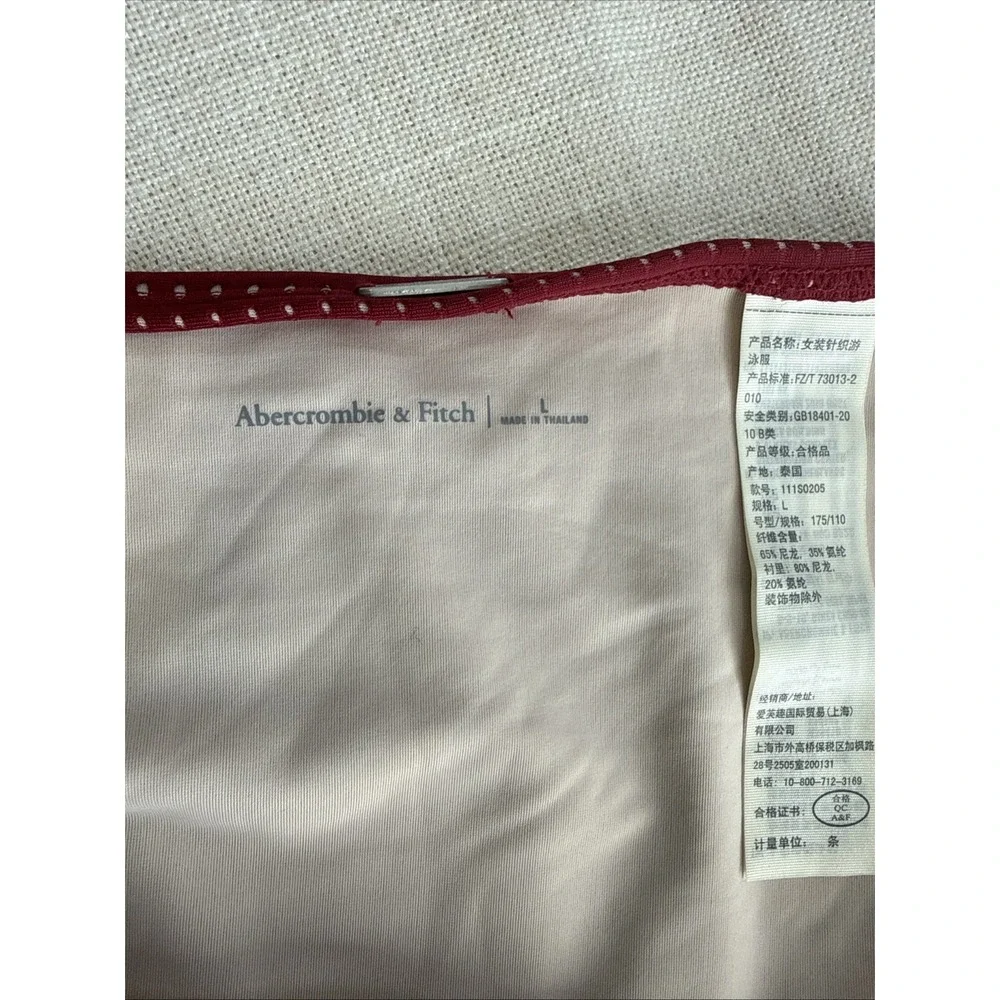 abercrombie Fitch Bikini Set L/XL  Swim Textured Knot‎ F ront  Swimwear Resort